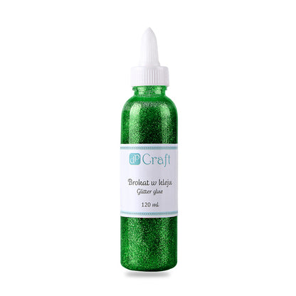Třpytivé lepidlo DpCraft - 120 ml tmavě zelené